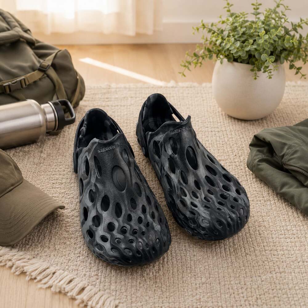 Merrell Hydro Moc Black Camo Water Shoes Slip-On Clogs Size 8
